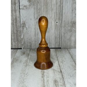Vintage V.G. Wood Desk Teacher Bell Made in Taiwan